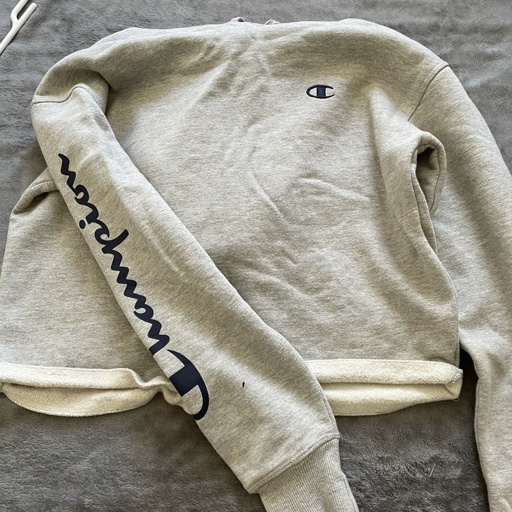Cropped champion hoodie